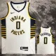 22/23 Indiana Pacers HALIBURTON #0 White Home Top Quality Hot Pressing NBA Jersey