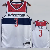 22/23 Wizards BEAL #3 White Top Quality Hot Pressing NBA Jersey
