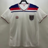 1980/1982 England Home White Retro Soccer Jersey
