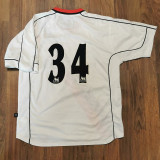 2002/2003 Man City Away Retro Soccer Jersey(带34号)