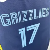 22/23 Grizzlies KAWAMURA #17 Dark Blue  Top Quality Hot Pressing NBA Jersey
