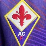1992/1993 Fiorentina Home Long Sleeve  Retro Soccer Jersey