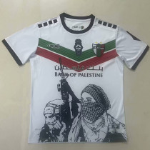 22/23 Palestino Deportivo White Head Portrait Special Edition Fans Soccer Jersey