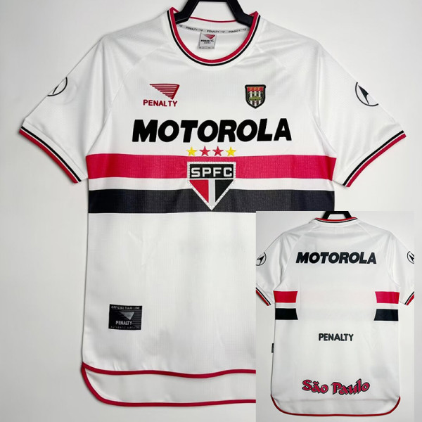 2000 Sao Paulo Home Retro Soccer Jersey（圆领）