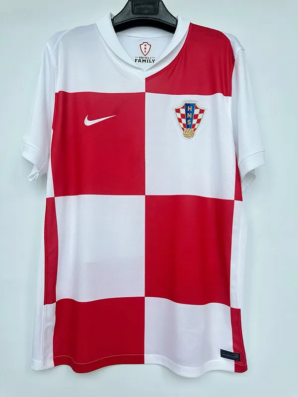 24/25 Croatia Home  Fans Soccer Jersey