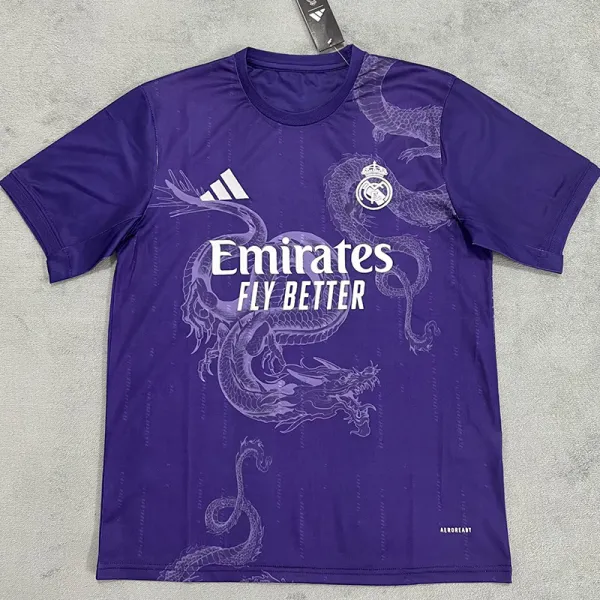 24/25 RMA  Purple White Dragon Special Edition  Fans Soccer Jersey