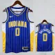 19/20 Indiana Pacers HALIBURTON #0 Blue Zhiwen City Edition Top Quality Hot Pressing NBA Jersey 城市版