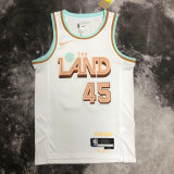 22/23 Cleveland Cavaliers MITCHELL #45 White City Edition Top Quality Hot Pressing NBA Jersey