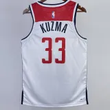 22/23 Wizards KUZMA #33 White Top Quality Hot Pressing NBA Jersey