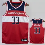 22/23 Wizards KUZMA #33 Red Top Quality Hot Pressing NBA Jersey