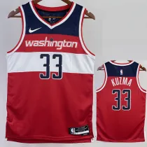 22/23 Wizards KUZMA #33 Red Top Quality Hot Pressing NBA Jersey