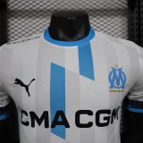 24/25 Marseille  White Design Version  Player Version Soccer Jersey （设计版）
