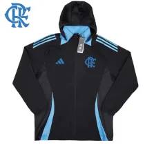 24/25 Flamengo Black Hooded Windbreaker