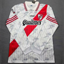 1996/1997 River Plate Home  Long Sleeve  Retro Soccer Jersey