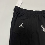 24/25 JOR Black Cotton shorts(005、前横大JOR标、全棉)