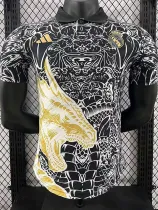 24/25 RMA Black And White Pattern Golden Dragon Edition Player Version Soccer Jersey