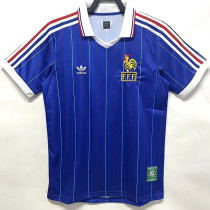 1982 France Home Retro Soccer Jersey