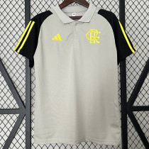 24/25 Flamengo Grey Polo Training shirts（翻领）