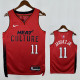 24/25 HEAT JAQUEZ JR. # 11 Red Top Quality Hot Pressing Retro NBA Jersey