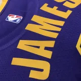 22/23 LAKERS JAMES #6 Purple Top Quality Hot Pressing NBA Jersey (Trapeze Edition)