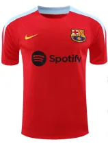 24/25 BAR Red & Light Blue Training shirts浅蓝肩