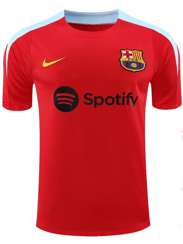24/25 BAR Red & Light Blue Training shirts浅蓝肩