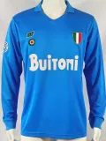 1987/1988 Napoli Home Long Sleeve Retro Soccer Jersey (长袖)