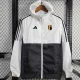 24/25 Belgium White & Black  Hooded Windbreaker