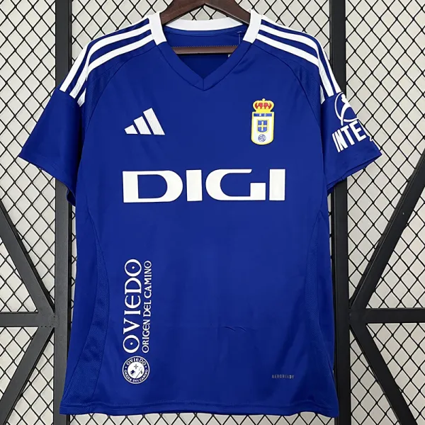 24/25 Real Oviedo Home Fans Soccer Jersey