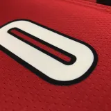 22/23 TRAIL BLAZERS LILLARD #0 Red Top Quality Hot Pressing NBA Jersey (Trapeze Edition)