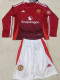 24/25 Man Utd Home Kids  Long Sleeve Soccer Jersey(童装长袖）