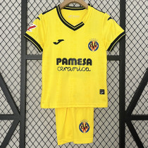 24/25 Villarreal Home  Kids Soccer Jersey