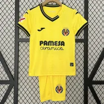 24/25 Villarreal Home  Kids Soccer Jersey