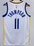 22/23 WARRIORS THOMPSON #11 White Top Quality Hot Pressing NBA Jersey (V领)