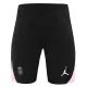 24/25 PSG Black Pink Edge Training Shorts Pants（粉边)