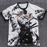 25/26 Japan Black and White Warrior Fans  Soccer Jersey
