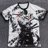 25/26 Japan Black and White Warrior Fans  Soccer Jersey