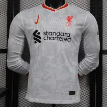 24/25 LIV Away Long Sleeve Player Version Soccer Jersey(长袖）