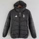 24/25 JUV Black Hooded Cotton Coat连帽棉衣