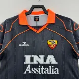 1999/2000 Roma Black Retro Soccer Jersey