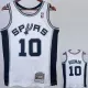 1998/1999 SA Spurs ROOMAN #10 White Retro Top Quality Hot Pressing NBA Jersey