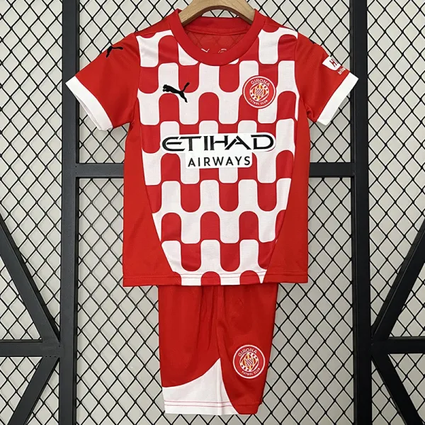 24/25 Girona Home  Kids Soccer Jersey