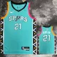 22/23 Sa Spurs DUNCAN #21 Blue City Edition Top Quality Hot Pressing NBA Jersey