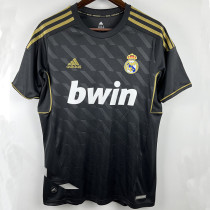 2011/2012 RMA Away Black Retro Soccer Jersey (钢印)