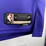 23/24 JAZZ CLARKSON #00 purple Top Quality Top Quality Hot Pressing NBA Jersey (Retro Logo)