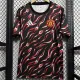 25/26  Man Utd Black Red Wave Training Shirts