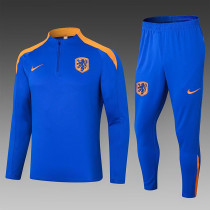 24/25 Netherlands Blue Half Pull Tracksuit  (半拉链)