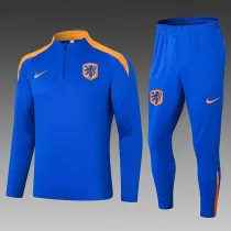 24/25 Netherlands Blue Half Pull Tracksuit  (半拉链)