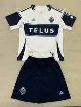 25/26 Vancouver Whitecaps Home Kids Soccer Jersey(带章）