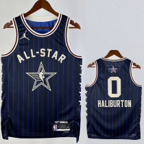 23/24 ALL-STAR HALIBURTON #0 Blue Top Quality Hot Pressing NBA Jersey